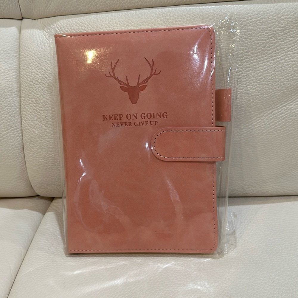 Brand New Premium Faux Leather A5 Notebook with Buckle Closure and Pen Holder